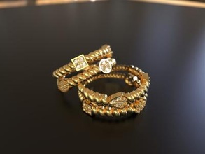 jewellry ring fashion model 3d print model - Mito3D