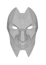jhin máscara liga leyendas 3d impresión modelo trío 3d print model - Mito3D