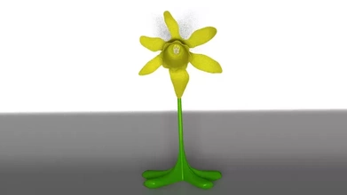 jonquille 3d impression modèle trio plante fleur maison ornement stl modélisation bureau printemps 3d print model - Mito3D