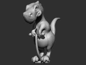jumping rex 3d printing model - threeding dinosaur toy creature 3d print model - Mito3D