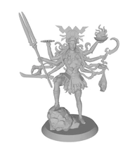 Kali deusa hinduísmo 3d impressão modelo trio 3d print model - Mito3D
