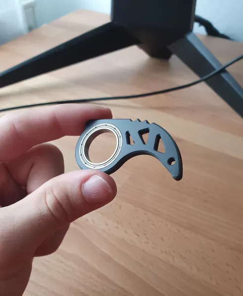 karambit mini 3d printing model - threeding key pendant ring keychain keyrambit 3D print model - Mito3D