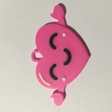 kawaii heart pendant fashion 3D printing model, file, printable design, 3d print, pendant,Kawaii,Japan,Cute,Cuteness,Heart,Love 3d print model - Mito3D