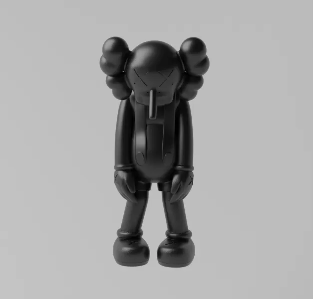 kaws pequeno mentira arte brinquedo 3d impressão modelo figura colecionável companheiro 3D print model - Mito3D