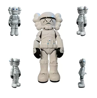 kaws Stormtrooper arte brinquedo 3d impressão modelo Estrela guerras Guerra Estrelas mandaloriano companheiro clone 3d print model - Mito3D