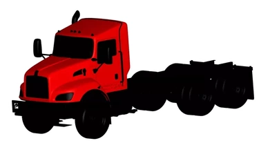 Kenworth camion 2009 3d impression modèle trio 3d print model - Mito3D