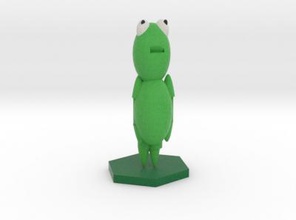kermit Frosch Natur 3D-Druck-Modell, 3D-Druck-Datei, 3D-druckbares Modell, 3D-Druck, design, 3d-drucken, der muppet die muppets, Sesamstraße,Schreibtisch Spielwaren, Spielzeug, Amphibien, Schreibtisch Frosch, Frösche, happy, 3d print model - Mito3D