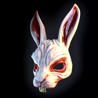 killer rabbit mask 3d printing model art halloween movie bunny cosplay costumes 3d print model - Mito3D