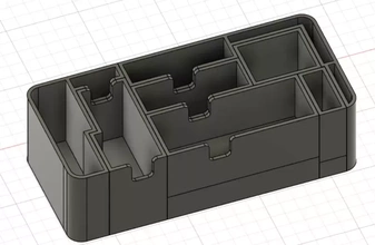 equipo contenedores custodia gopro9 3d impresión modelo trío 3d print model - Mito3D