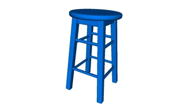 kitchen stool 3d printing model - threeding hoem 3d print model - Mito3D