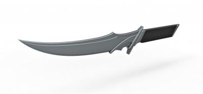 klingon dagger movie star trek into darkness 2013 toys games & hobby 3D printing model, file, printable design, 3d print, Klingon, dagger, movie, Star Trek, startrek, Darkness, intodarkness, weapon, melee, knife, blade, replica, cosplay, printable, toy, 3d print model - Mito3D