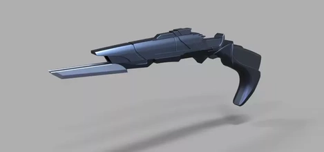 klingon disruptor movie star trek 3d printing model - threeding weapon pistol gun startrek cosplay blaster prop firearm replica sidearm 3d print model - Mito3D