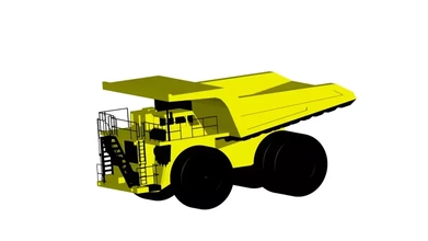 Komatsu kamyon 3d baskı model üçleme 3d print model - Mito3D