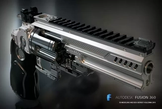 Konstantin ağır revolver 3d baskı model üçleme oyuncak tabanca 3d print model - Mito3D
