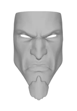 Kratos maske 3d baskı model üçleme 3d print model - Mito3D