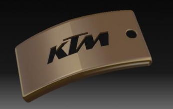 ktm chaveiro outras coisas 3D modelo de impressão, a impressão arquivo design, 3d, KTM, o porta-chaves 3d print model - Mito3D