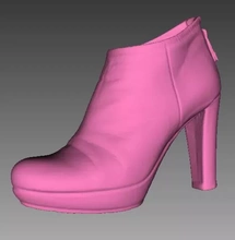 ladies boot 3d printing model - threeding fashion high heeled 3d print model - Mito3D