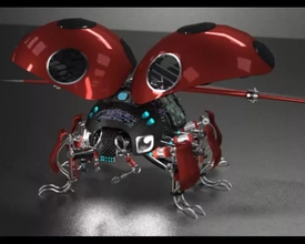 Dame punaise robot 3d impression modèle trio 3d print model - Mito3D