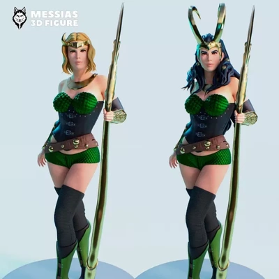 lady loki versions figure 3d print model printing - threeding tags 3d-printing collectibles models hobbyist unique iconic characters marvel character figures diy art enthusiasts handcrafted colecion veis modelagem 3d print model - Mito3D