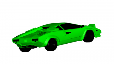 Lamborghini Countach 1985 moteurs transport 3D impression modèle fichier imprimable conception 3d 3d print model - Mito3D