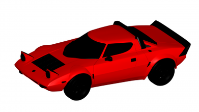 Lancia stratos 1974 moteurs transport 3D impression modèle fichier imprimable conception 3d 3d print model - Mito3D