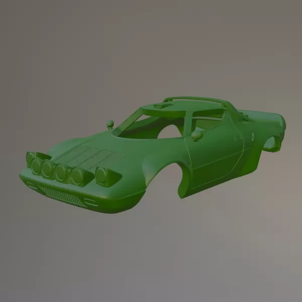 Lancia stratos rallier 3d impression modèle trio 3D print model - Mito3D