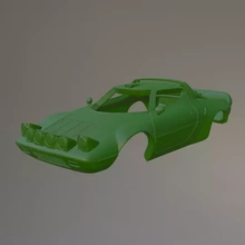 Lancia stratos rallier 3d impression modèle trio 3d print model - Mito3D
