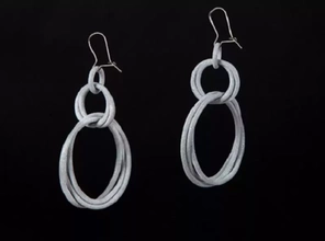 large loops earrings 3d printing model - threeding jewelry 3d print model - Mito3D