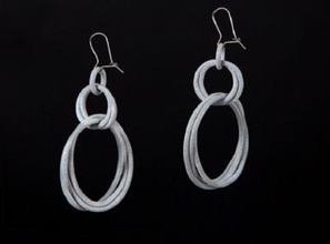 large loops earrings fashion 3D printing model, file, printable design, 3d print, Earrings, Loops, Jewelry 3d print model - Mito3D