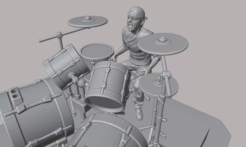 lars ulrich metallica 3d stampa modello treding 3D print model - Mito3D