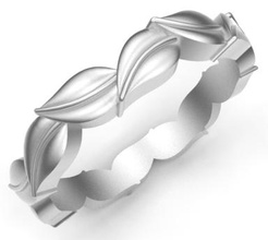 leaf design ring fashion 3D printing model, file, printable design, 3d print, Ring, rings, leaf, eternity, jewellery, jewelry 3d print model - Mito3D