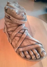 pierna Aquiles 3d impresión modelo trío Arte antiguo historia Grecia 3d print model - Mito3D
