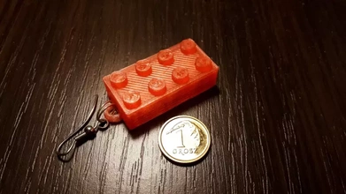Lego Ohrringe v2 3d Drucken Modell dreiding 3d print model - Mito3D