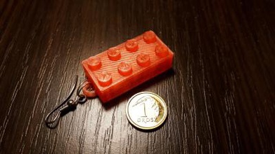 lego boucles d'oreilles v2 de la mode 3D modèle d'impression, l'impression fichier, imprimable modèle, en conception, d'impression 3d, lego, des 3d print model - Mito3D