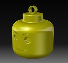 lego Kopf Ohrringe Mode 3D-Druck-Modell, 3D-Druck-Datei, 3D-druckbares Modell, 3D-Druck, design, 3d-Druck, Lego, Leiter, 3d print model - Mito3D