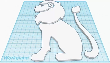 Leo aslan 3d baskı model üçleme 3d print model - Mito3D
