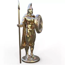 Leonidas 3d Drucken Modell dreiding Kunst Skulptur Statue spartanisch 3d print model - Mito3D