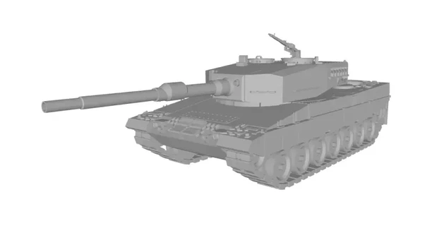 leopardo 2 alemán principal tanque 3d impresión modelo 3d print model - Mito3D