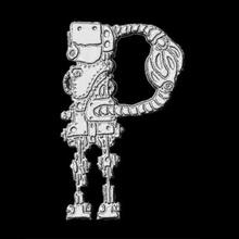 letter p font robot3dfont art 3D printing model, file, printable design, 3d print, Robot, font, funny, letter, house, office, shop, signboard, messages, children, family, friends, animal, decoration, person, gift, pointer, designator, text, word 3d print model - Mito3D