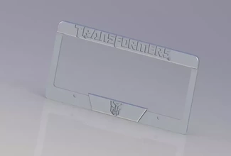 license frame 3d printing model - threeding autobot frame 3d print model - Mito3D