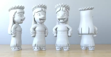 lilo 3d stampa modello treding figurina cartone animato disney arredamento 3dmodel 3dprint principi 3dp stich 3d print model - Mito3D