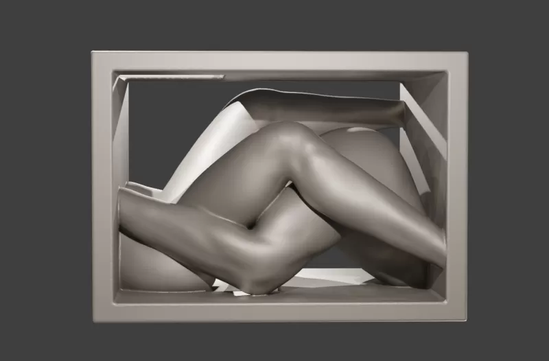 membre 2018 3d impression modèle trio sculpture corps érotique femelle Masculin ambigu imprimé modèles 3D print model - Mito3D