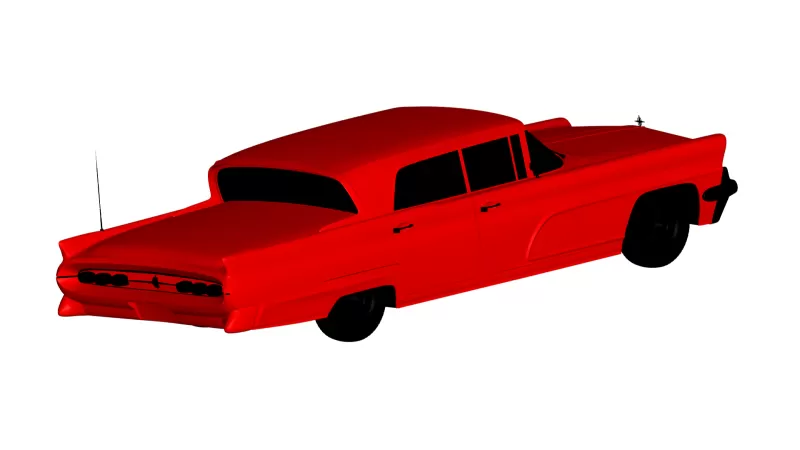 Lincoln 1959 3d impresión modelo trío 3D print model - Mito3D
