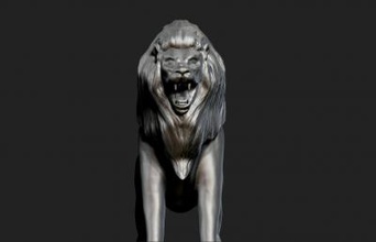 lion nature 3D printing model, file, printable design, 3d print, Lion 3d print model - Mito3D