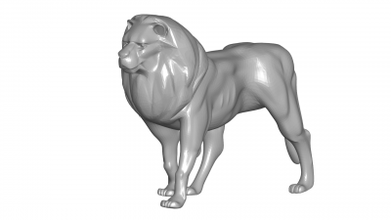 Lion 3d modèle nature 3D impression fichier imprimable conception 3d print model - Mito3D