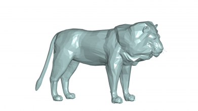Lion 3d modèle 3D impression fichier imprimable conception 3d print model - Mito3D