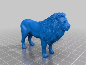 lion 3d printing model - threeding 3d print model - Mito3D