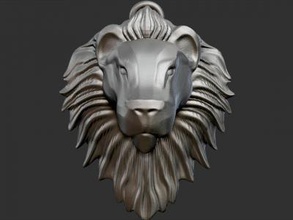 lion Kopf Kunst 3D-Druck-Modell, 3D-Druck-Datei, 3D-druckbares Modell, 3D-Druck, design, 3d-drucken, Löwe,Kopf,ring,lions,art 3d print model - Mito3D