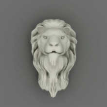 cabeza de león art 3D modelo impresión, la impresión en archivo, imprimibles 3D, diseño 3d, el león,el jefe,los jefes,los leones,animal,mamífero,ornamento,decoración,piedra,lionhead 3d print model - Mito3D