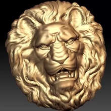 lion head 3d printing model - threeding lion head 3d print model - Mito3D